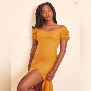 Reformation Canopy Linen Dress